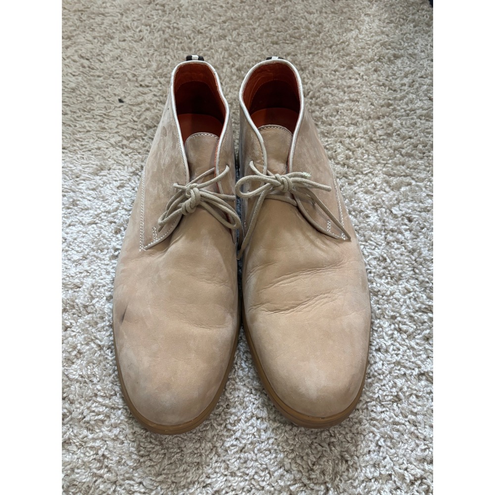 Peter Millar Mens Tan Nubuck Leather Chukka Desert Boots Size 11M MS16F03 Brazil